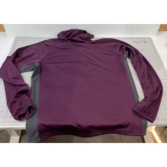 Columbia Men’s Large Canyon Hooded Fleece Jacket Omni-Wick Purple & Gray - Picture 7 of 11